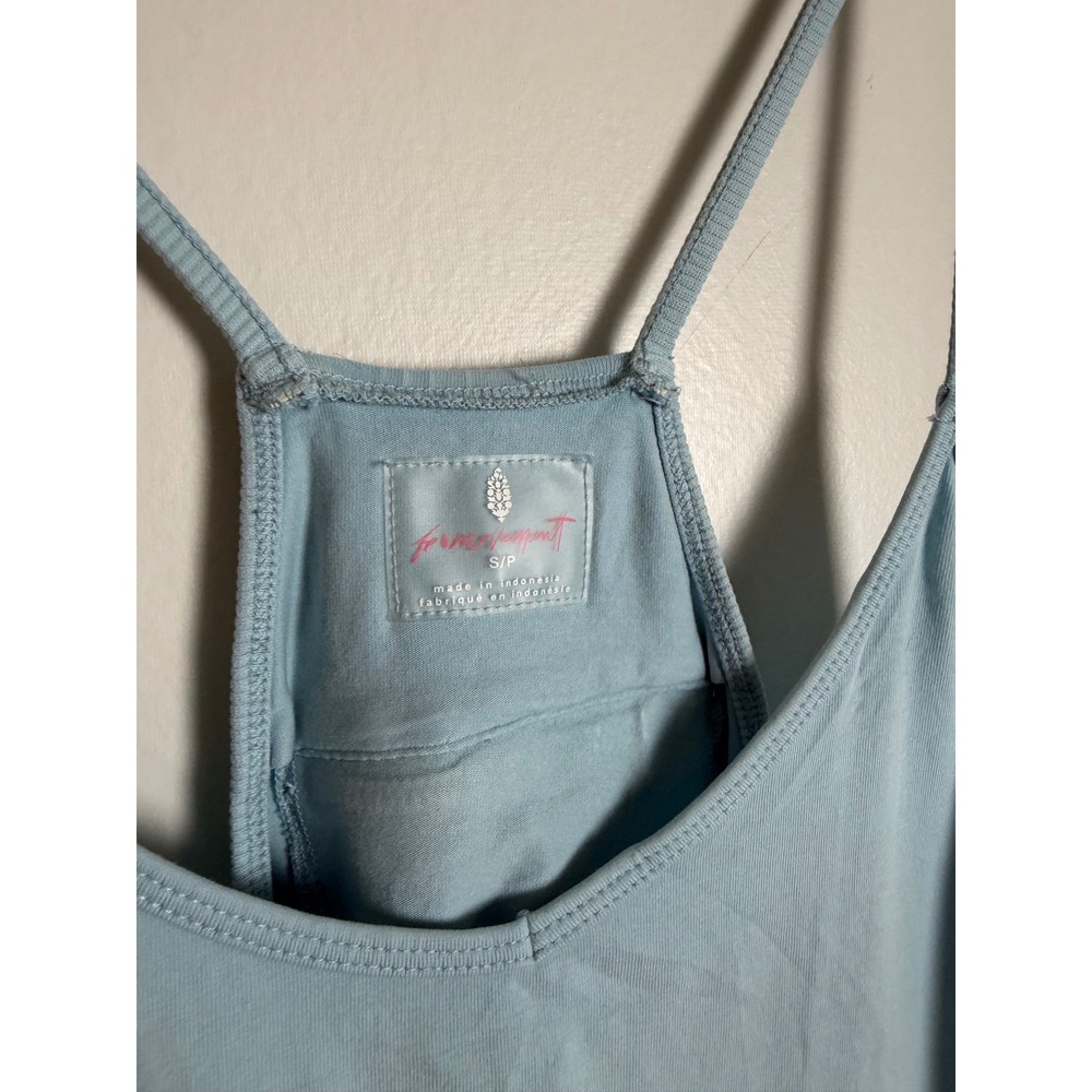 Free People FP Movement Hot Shot Onesie Light Blue Slouchy Jumpsuit Small - Picture 6 of 8